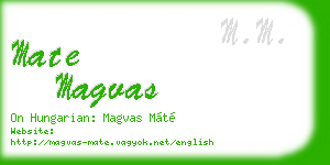 mate magvas business card